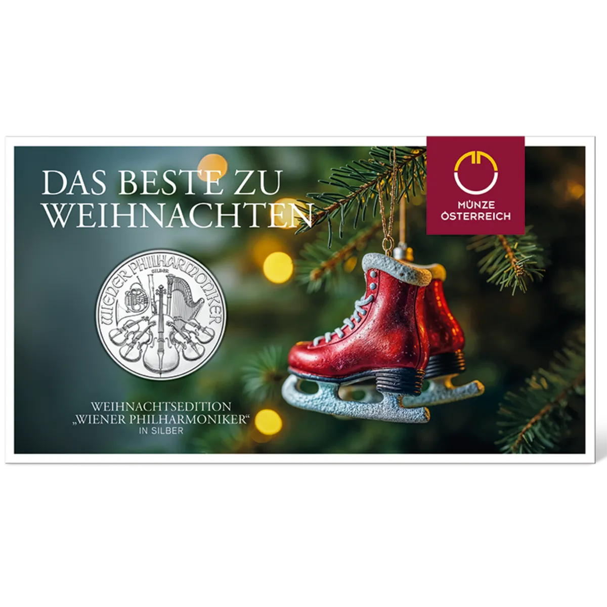 2026 Weihnachtsedition Wiener Philharmoniker in Silber im Blister