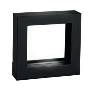 Rahmenetui schwarz eine Muenze leer