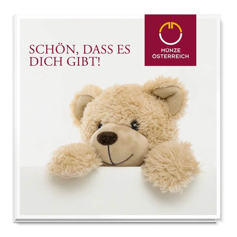 Teddy medal 2026 gold blister closed horizontal