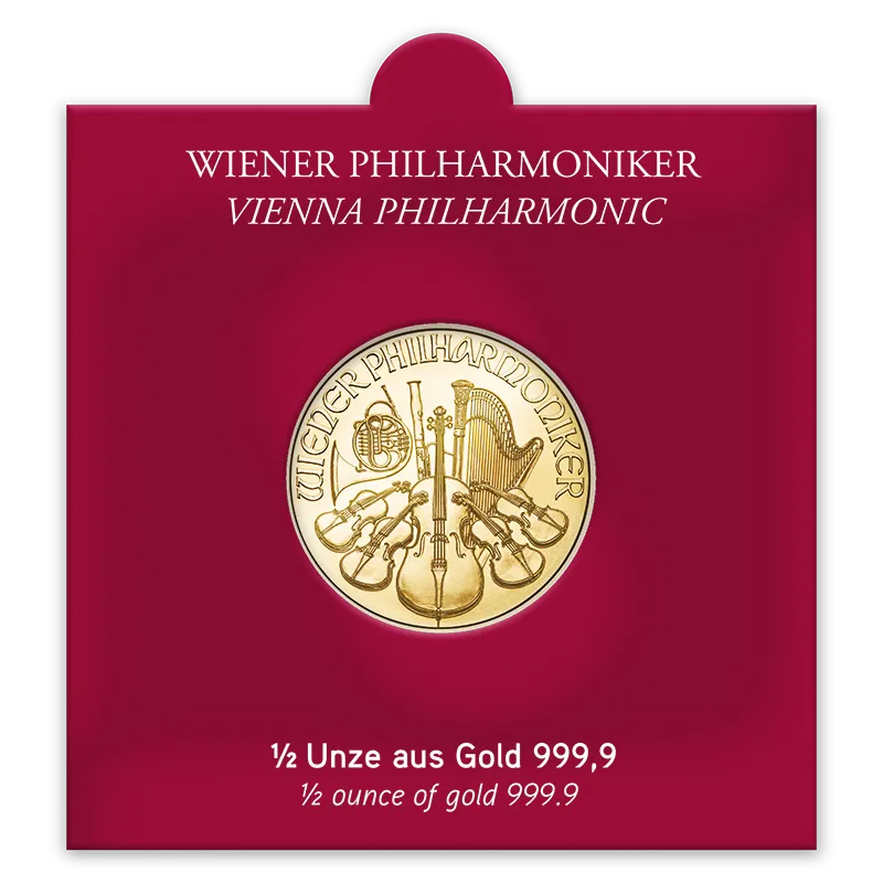 Sichtfenster Philharmoniker Gold 1/2 Unze AV