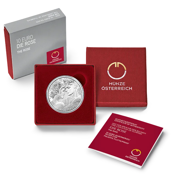 10 Euro Silbermünze Die Rose