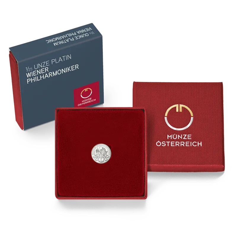 1/25 Unze Platin im Etui