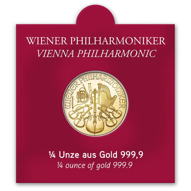 Sichtfenster Philharmoniker Gold 1/4 Unze AV