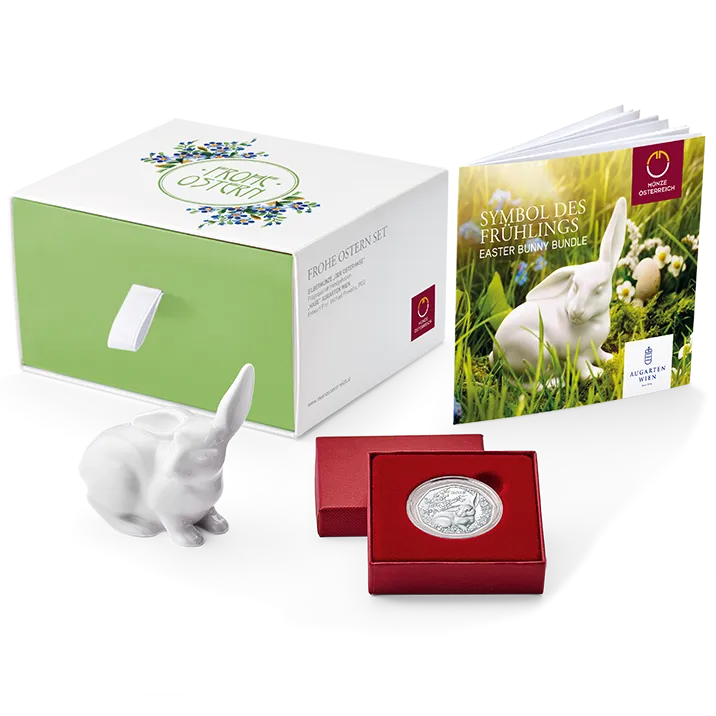 Münze und Hase im Set
