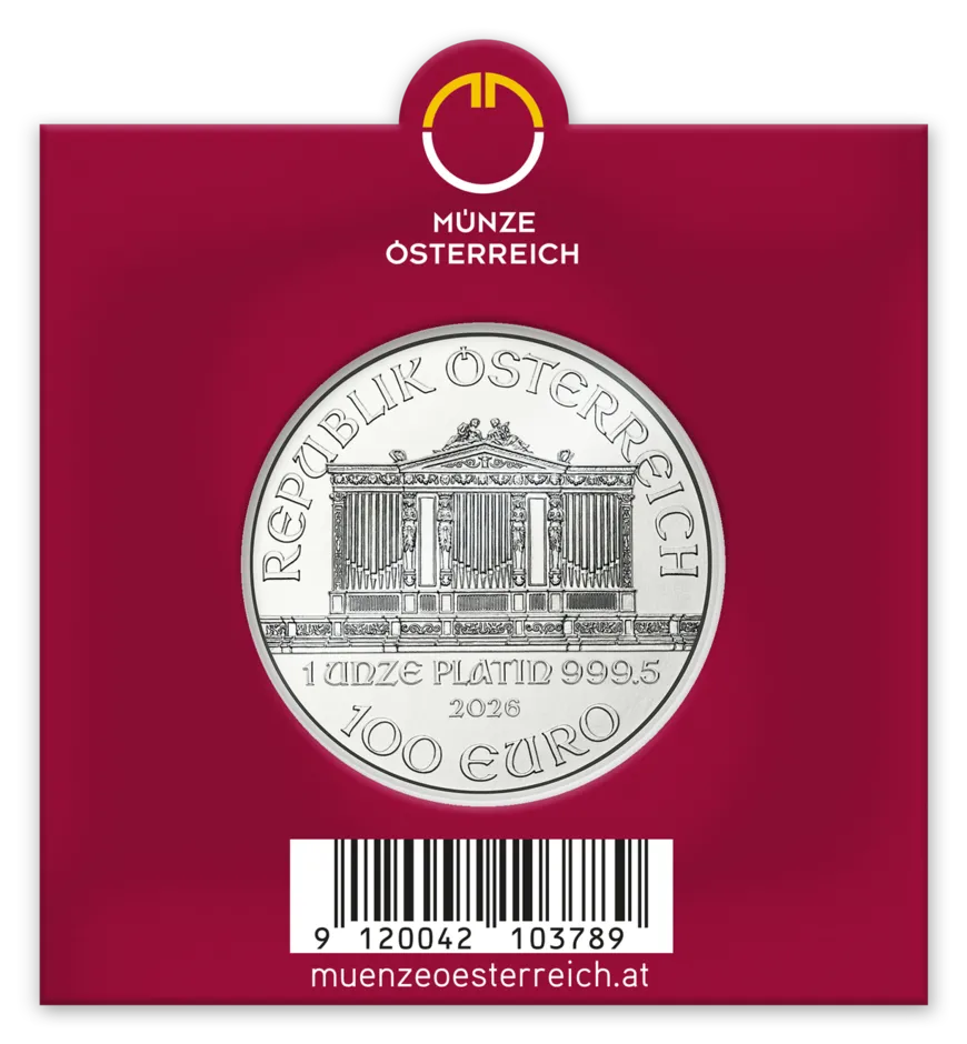 Sichtfenster Philharmoniker Platin 1 Unze RV