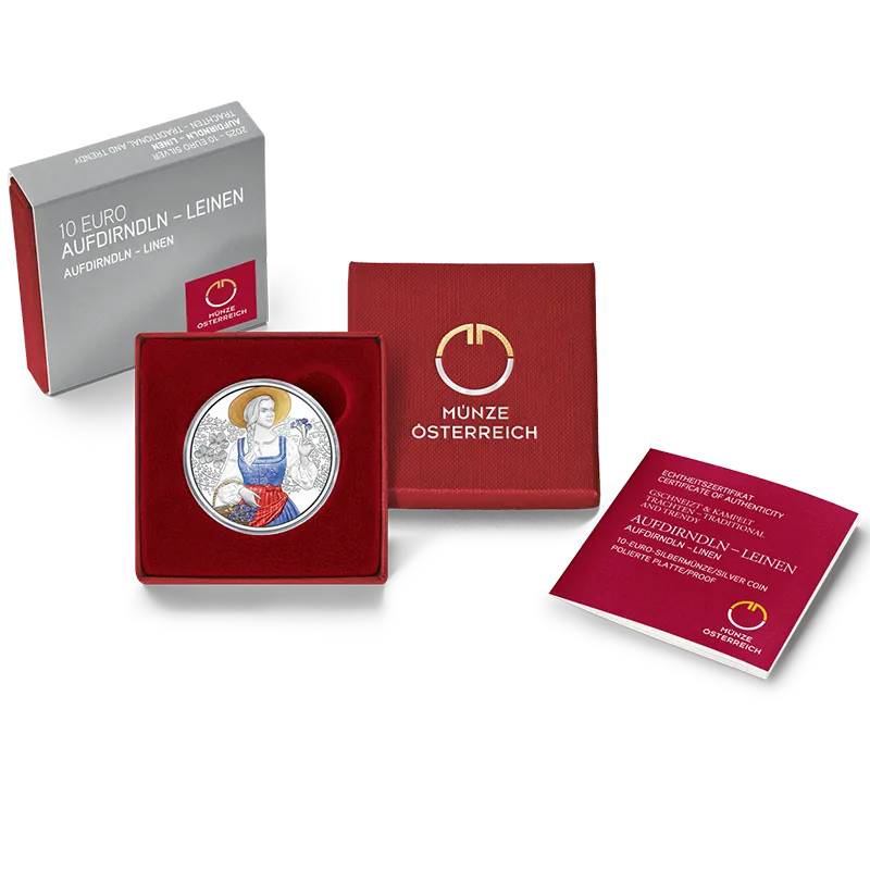 2025 10 euro linen proof silver case