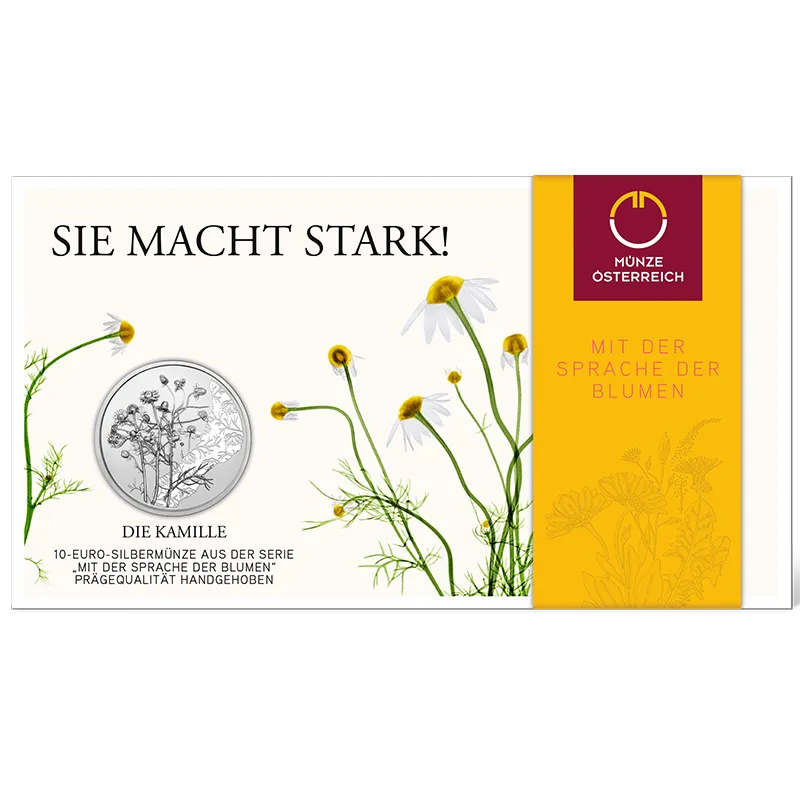 10-Euro-Silbermünze Die Kamille HGH im Blister