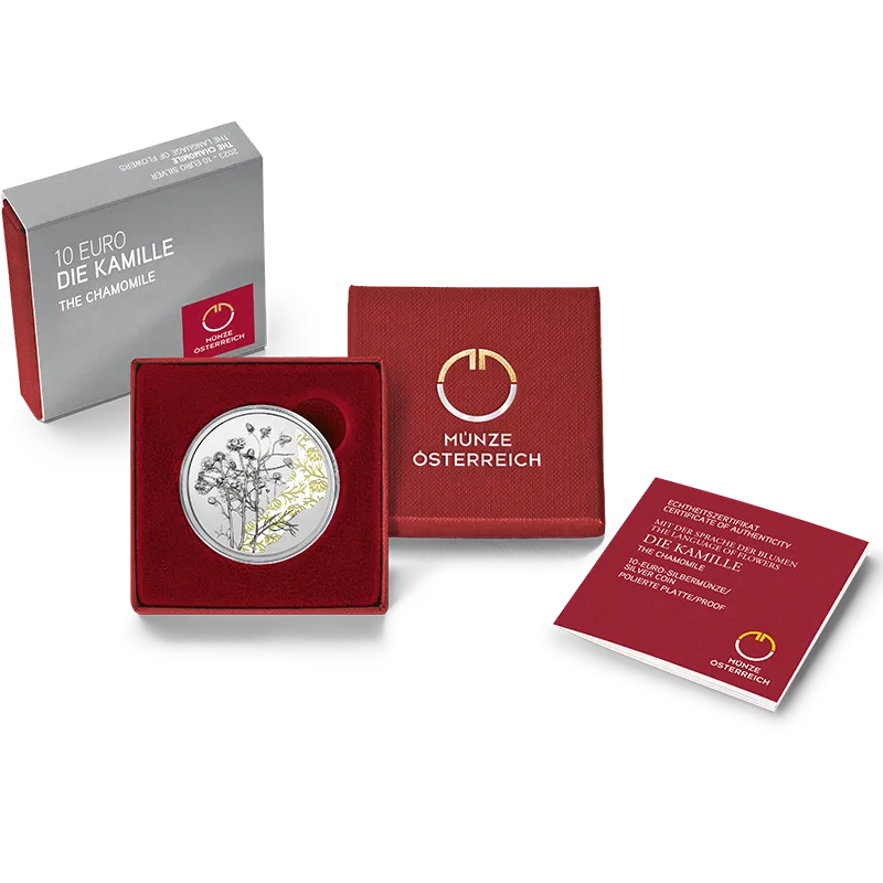 The Chamomile 10 euro silver coin