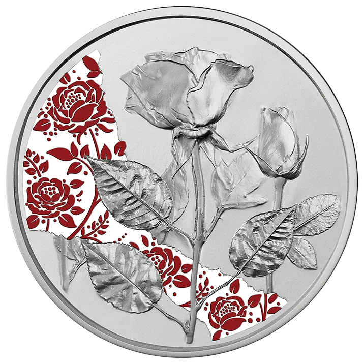 10 Euro Silbermünze Die Rose