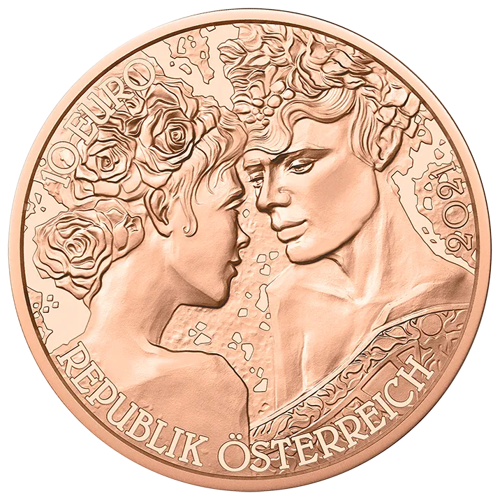 10 Euro Kupfermünze Die Rose