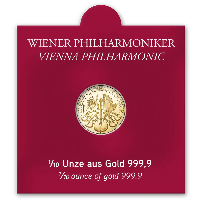 Sichtfenster Philharmoniker Gold 1/10 Unze AV