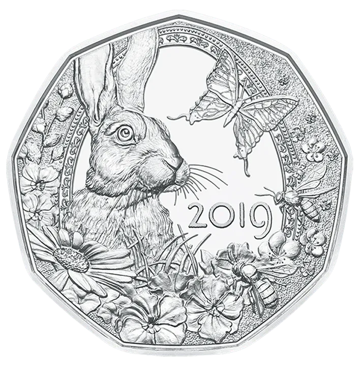 5 Euro Silbermünze Frühlingserwachen