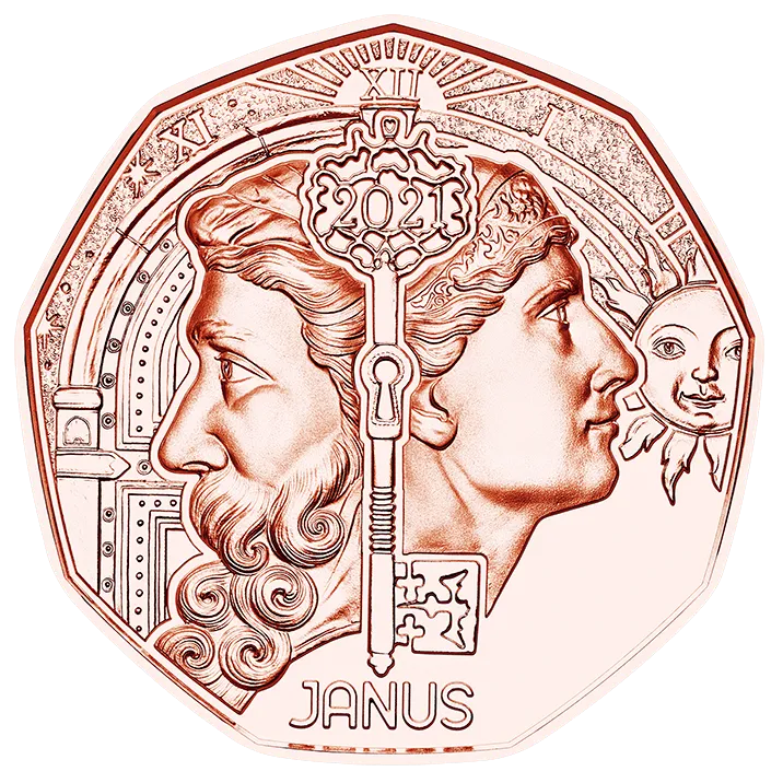 Neujahrsmünze 2021 Janus