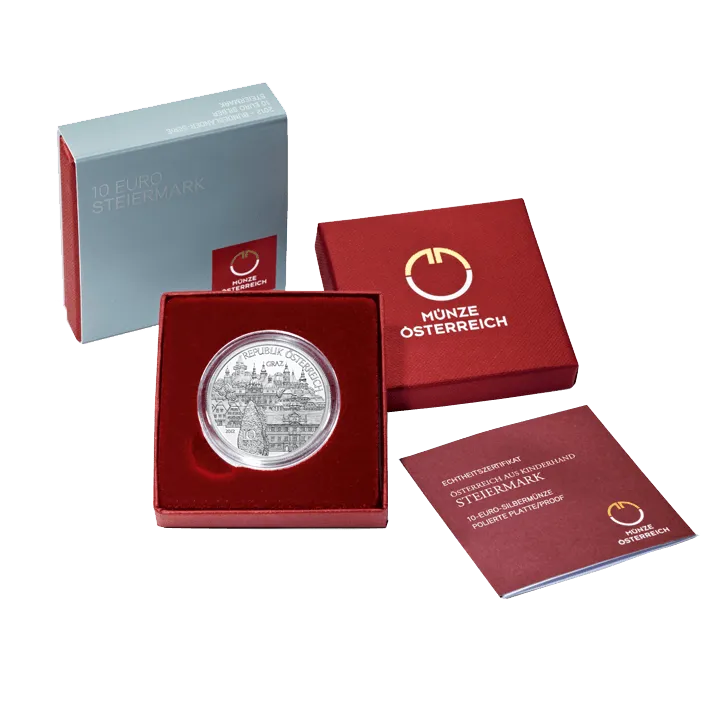 10-euro coin 2012 Steiermark Etui