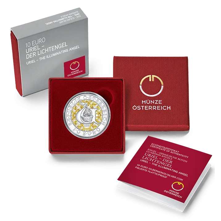 10 Euro Uriel, silver, proof, in case