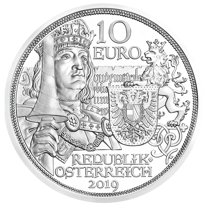 10 Euro silver coin chivalry avers