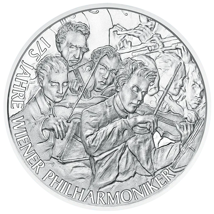 20-euro coin 2017 175 years Vienna Philharmonic revers
