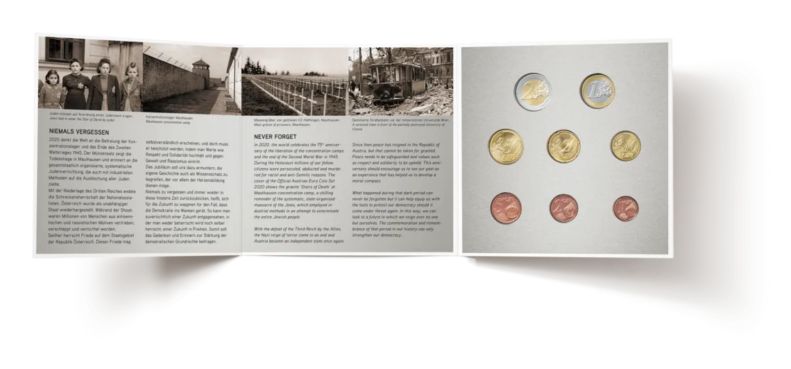 official euro coin set view inside