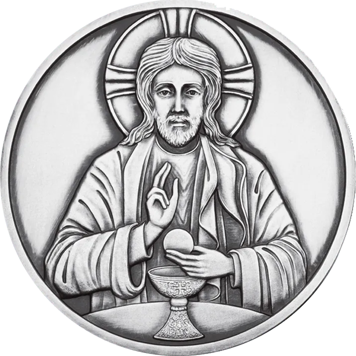 First Communion Medal Silver