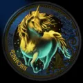 2026 3-Euromünze Das Einhorn Revers aus der Serie Fantastische Fabelwesen mit Farbdruck und Leuchteffekt und Darstellung eines Einhorns und der Aufschrift 2026 Einhorn