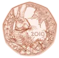 5 Euro copper coin Spring awakening