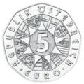 Janus 5 euro coin averse