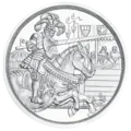 10 Euro silver coin chivalry reverse