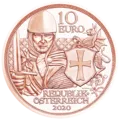 10 Euro copper coin Courage