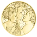 gold coin Alfred Adler revers
