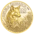 Goldmünze Der Fuchs